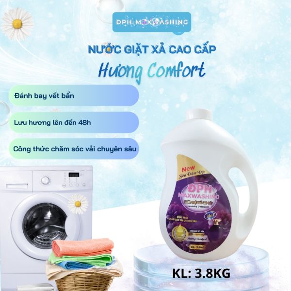 Nước giặt xả ĐPH – MAXWASHING hương Comfort 3.8kg
