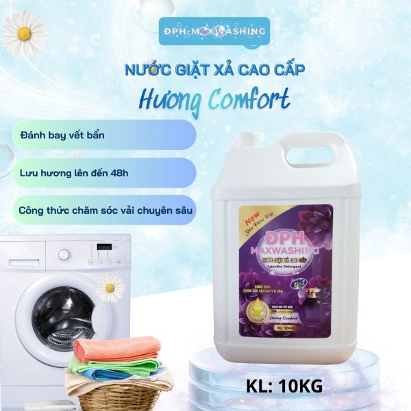Nước giặt xả ĐPH – MAXWASHING hương Comfort 10kg
